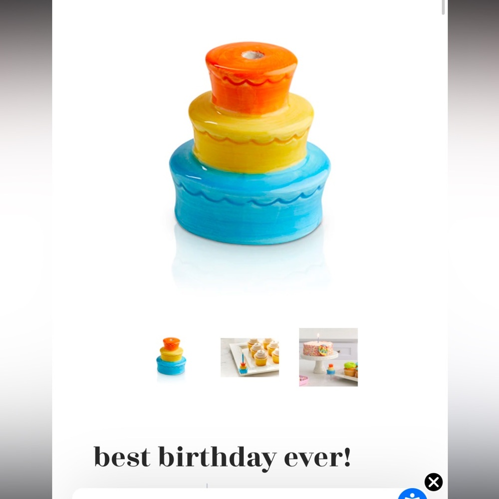 Nora Fleming birthday cake add on